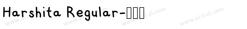 Harshita Regular字体转换